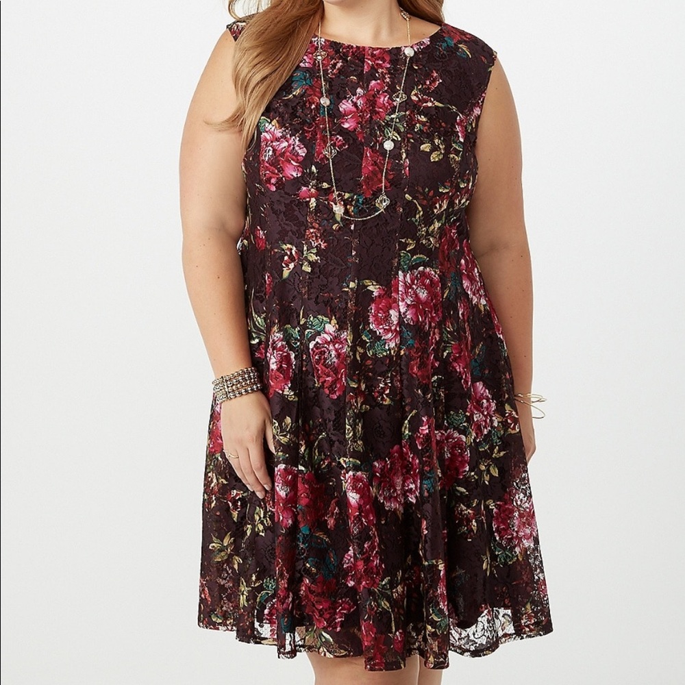 Burgundy dress